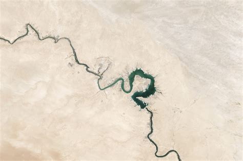 Moises Saman for The New York Times. . Euphrates river satellite view 2021
